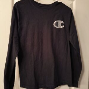 Champion Men's Black Long Sleeve Tee